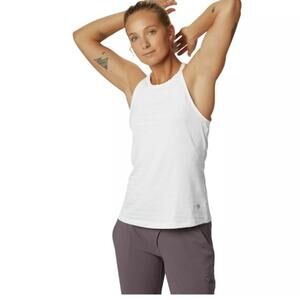 Mountain Hardwear Top Women's Medium White Mighty Striped Tank Activewear